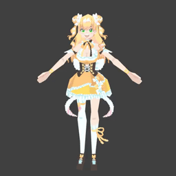 low poly nenechi turnaround